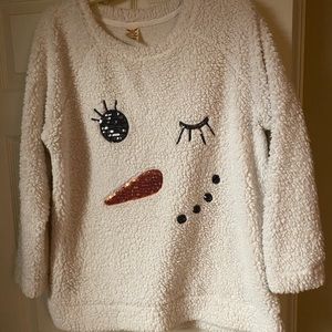Woman’s Snowman Sweatshirt XXL Winter Christmas Cream color